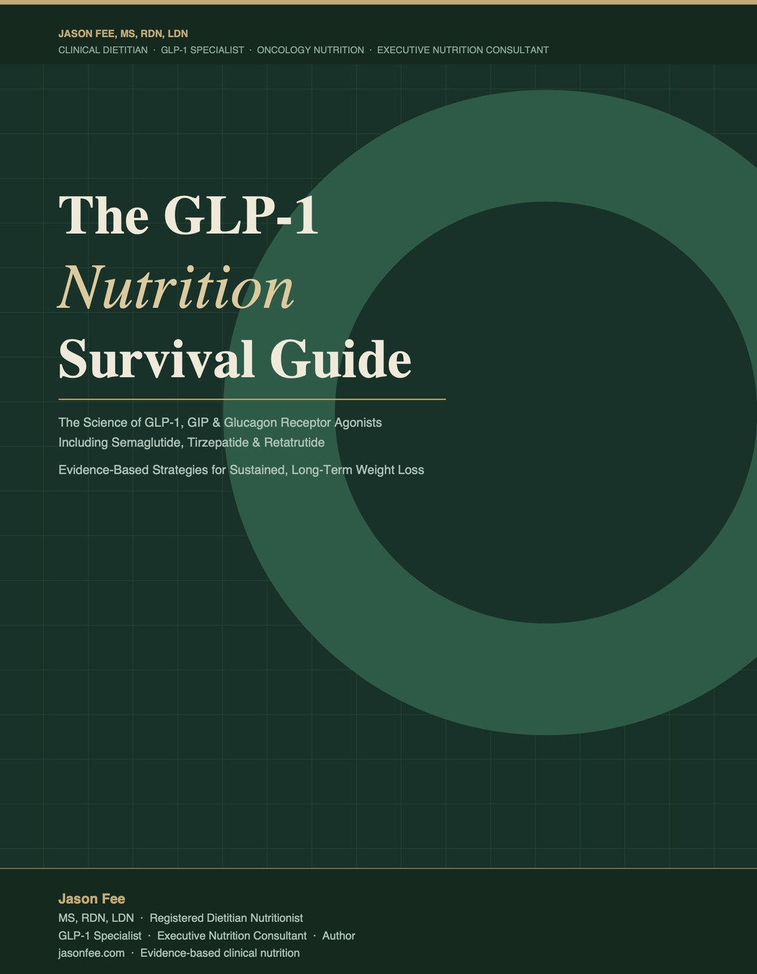 The GLP-1 Nutrition Survival Guide cover